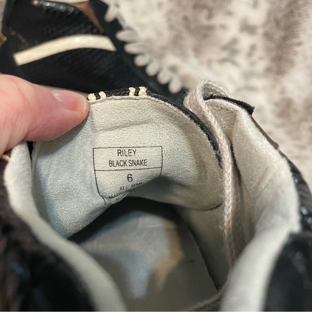 Step Up Your Style: Black Python High-Top Sneakers - image 5